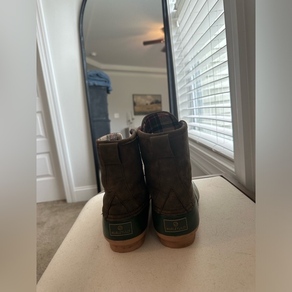 MarleyLilly Women’s Duck Boot Brown and Green size 9 - Picture 3 of 4
